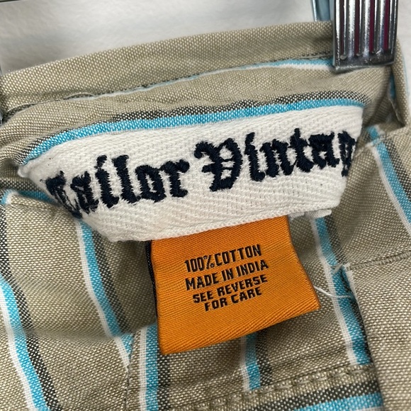 Tailor Vintage shorts mens 40 reversible stripes and floral 4 pocket multicolor - Picture 12 of 12